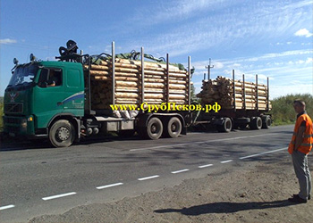 Доставка срубов